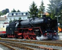 01 118 Foto : Königstein/Taunus 10.06.2000 Ankunft der Loks für die alljährlichen Pfingstfahrten
