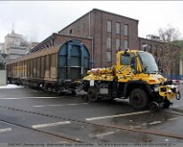 Zwei-Wege-Unimog 15.02.2010 / Stockstadt/Main / Verschub