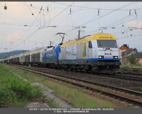 223 032 + 182 912 SCHWAIGER HOLZ + MWB 08.06.2021, Aschaffenburg Hbf